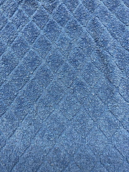 1970s Women’s Blue Terry Cloth Knit Top