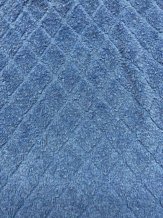 1970s Women’s Blue Terry Cloth Knit Top