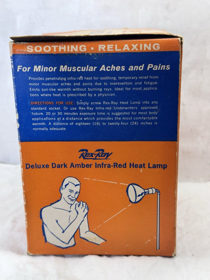 Rex-Ray Heated Lamp NOS Vintage Bulb 