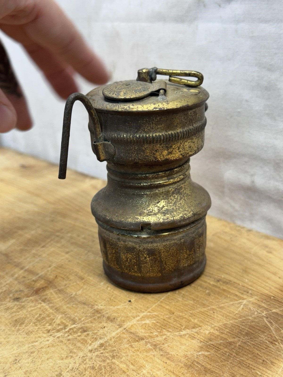 Vtg Antique Early 1900s  Miners Lamp #1427