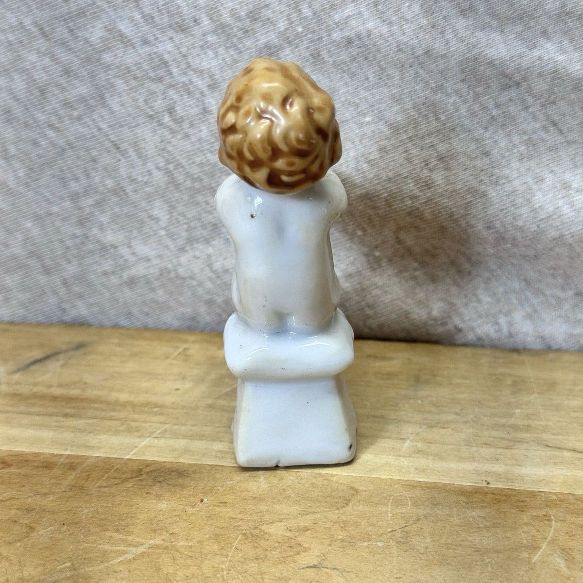 Ceramic Boy Figurine Vintage Japan