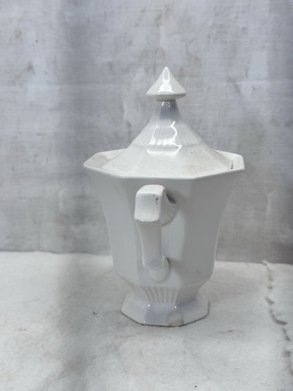 Ironstone White Candy Dish Japan Vintage