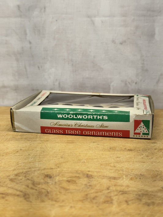 Woolworths Glass Tree Ornament Box Empty #1067