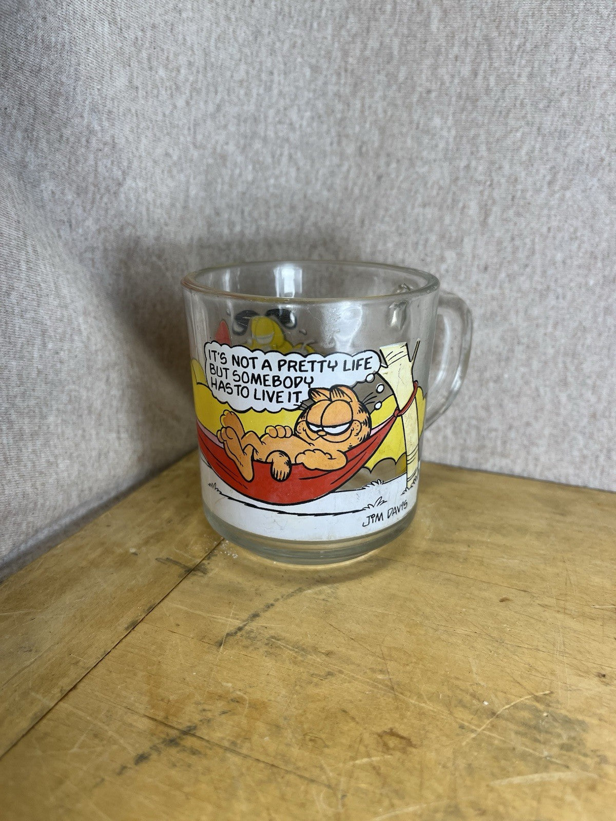 Garfield Mc Donald’s Vintage Glass Mug