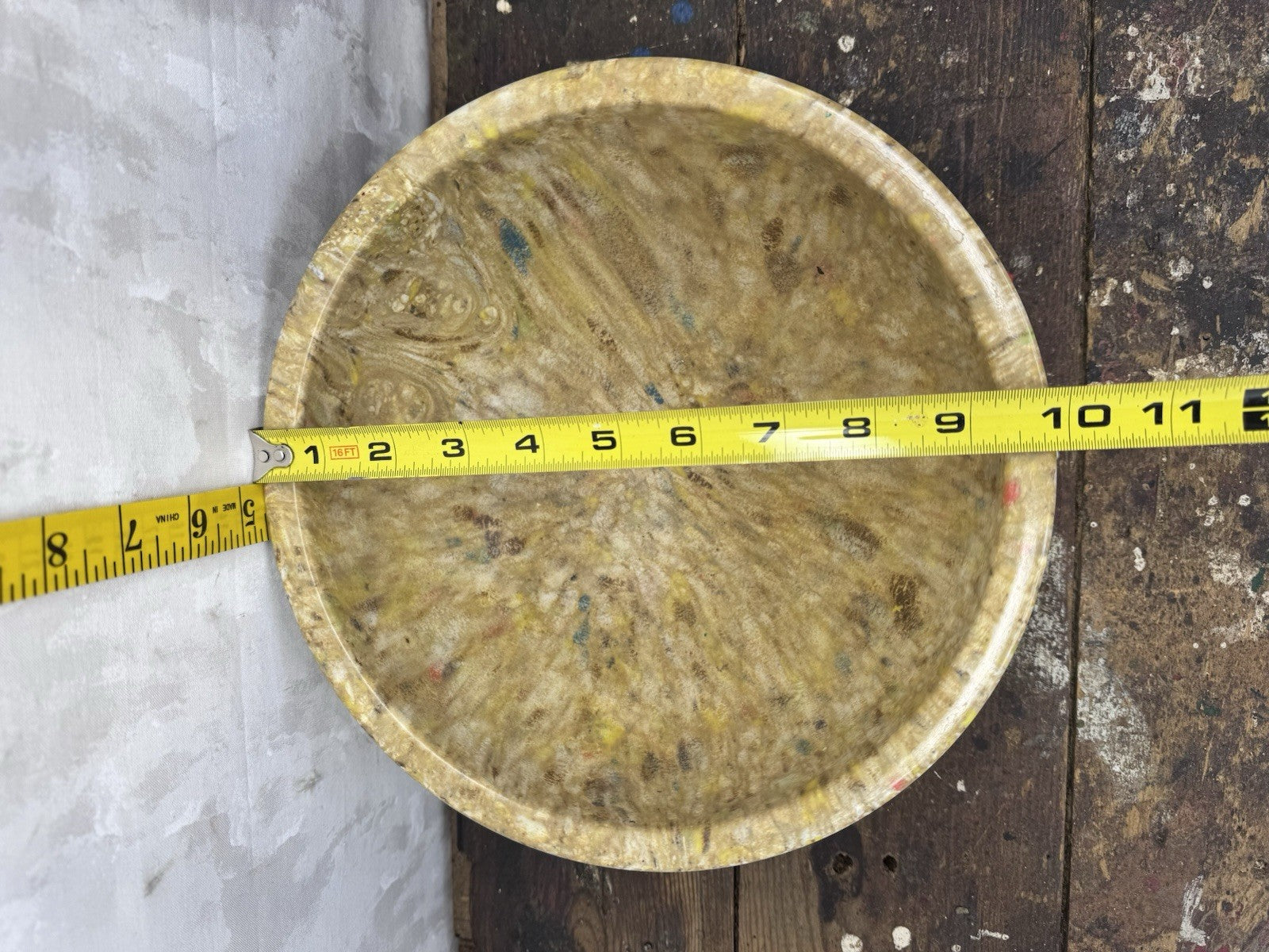 Texas Ware Vintage Splatter Confetti Melamine Bowl #1158