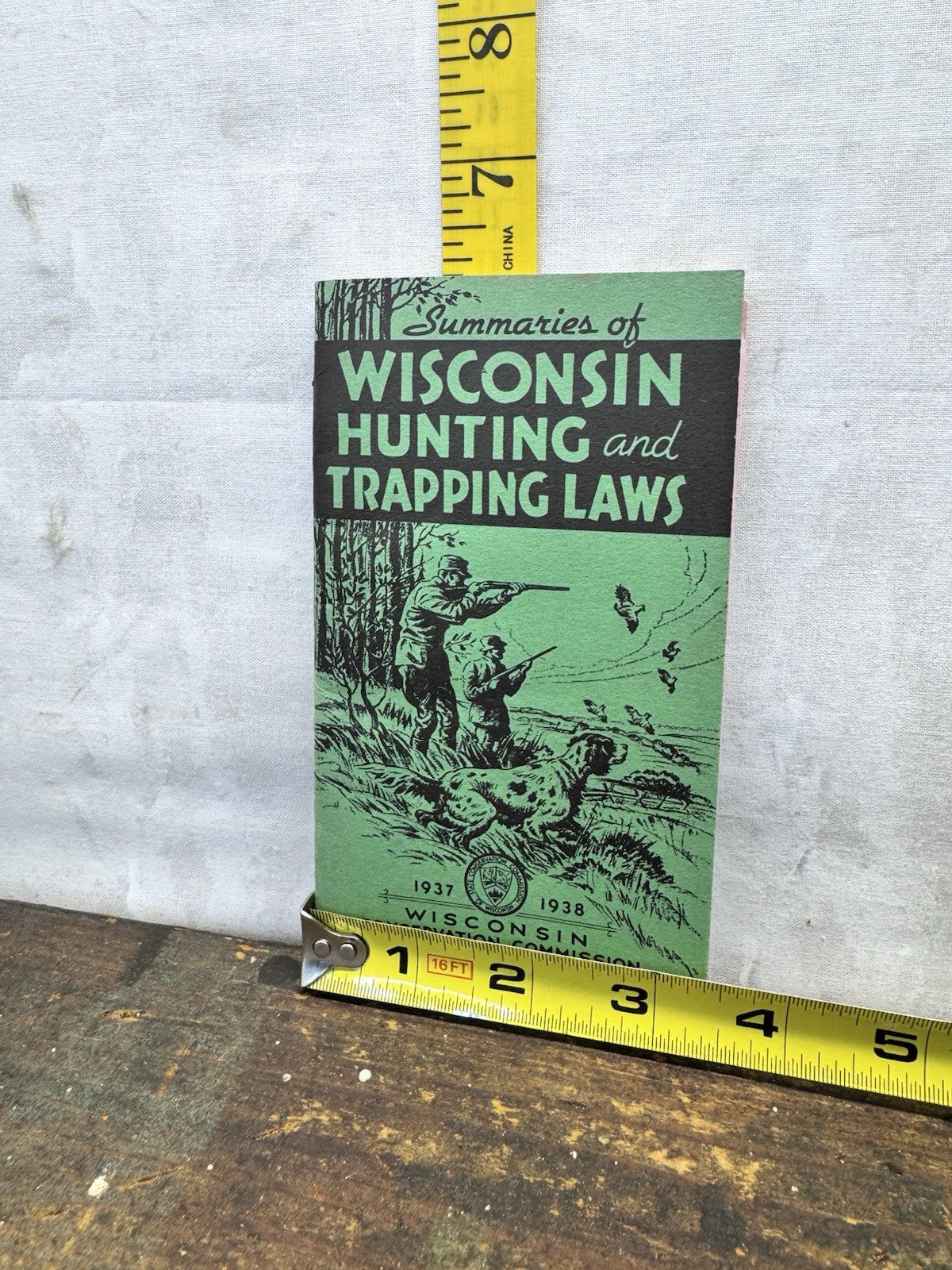 Wisconsin Hunting Trapping Laws 1937-1938 #1509