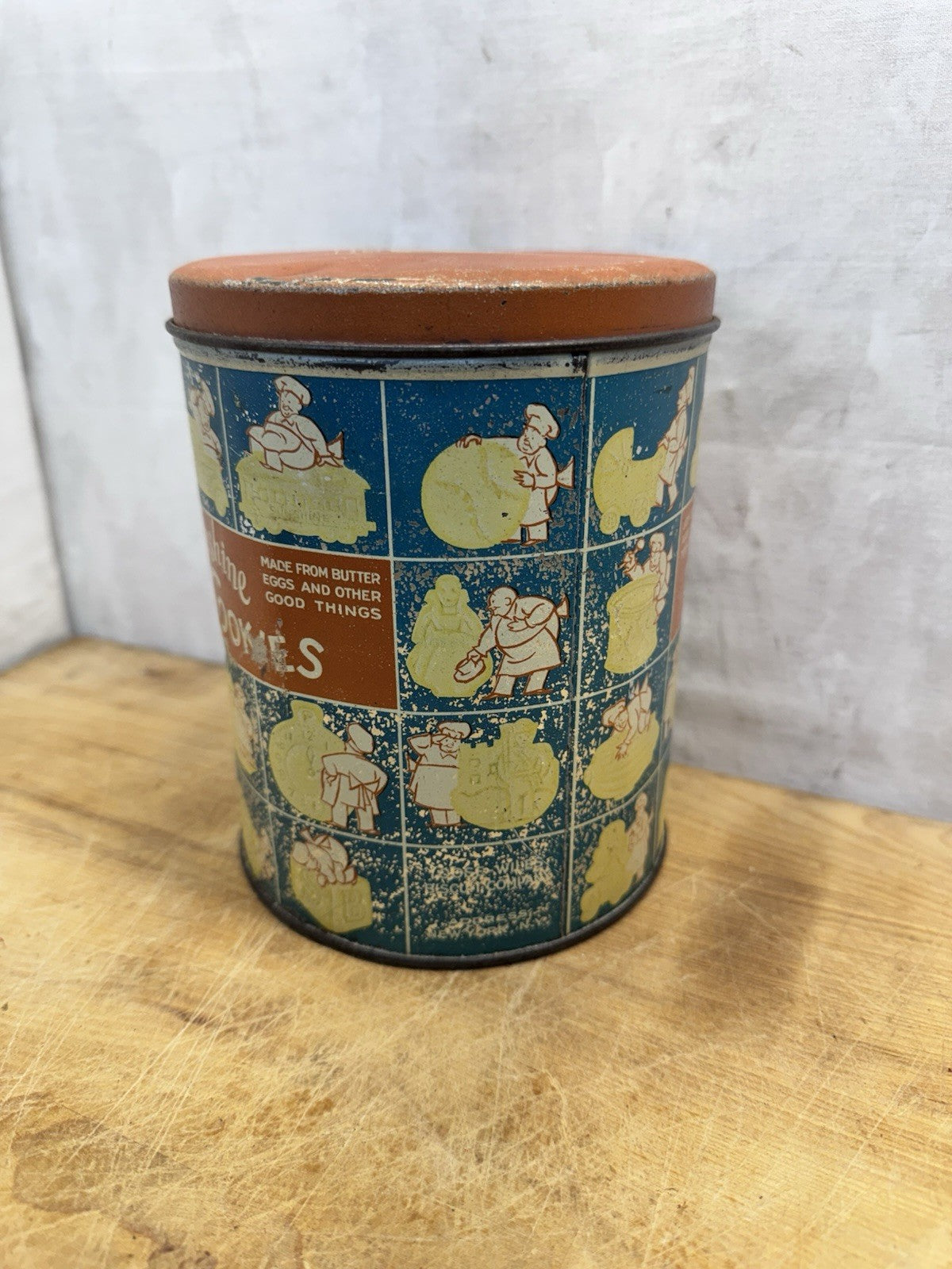 Sunshine Toy Cookies Empty Vtg Tin #1463