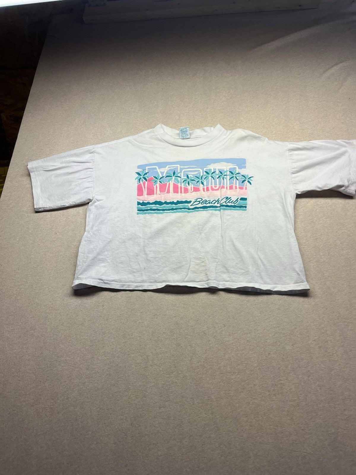 1990s Women’s Maui Knit Crop top 