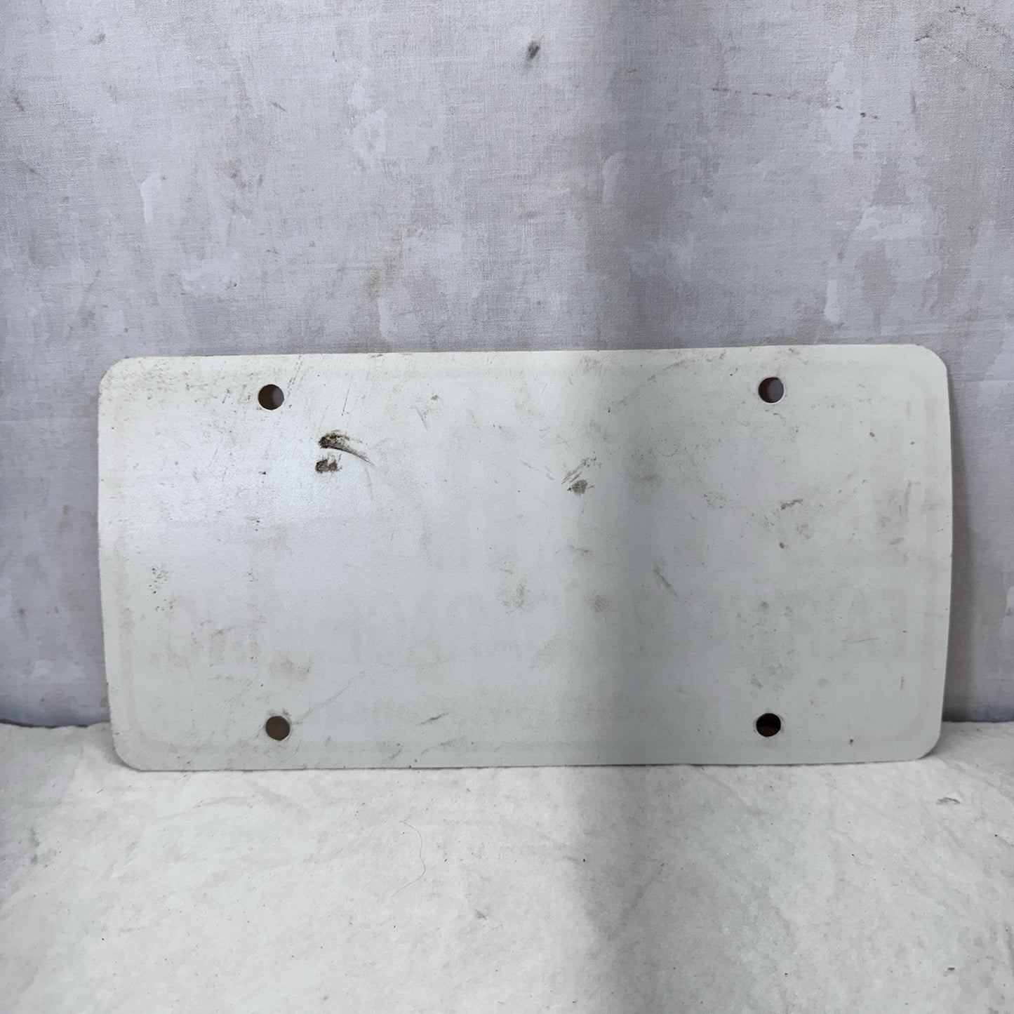 Laper Fairwater Wisconsin Garage Paper Dealership License Plate Vintage