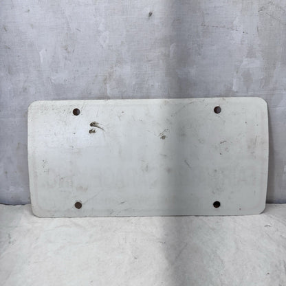 Laper Fairwater Wisconsin Garage Paper Dealership License Plate Vintage