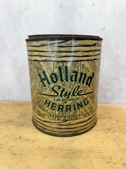 Holland Style Herring Vtg Tin  #S-1611