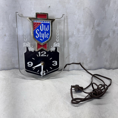 Heilemans Old Style Working Beer Sign Vintage