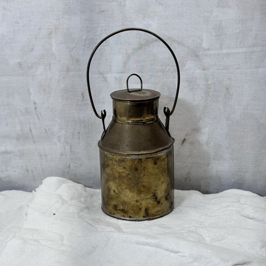 Vintage Metal Tin Dairy Can Decor