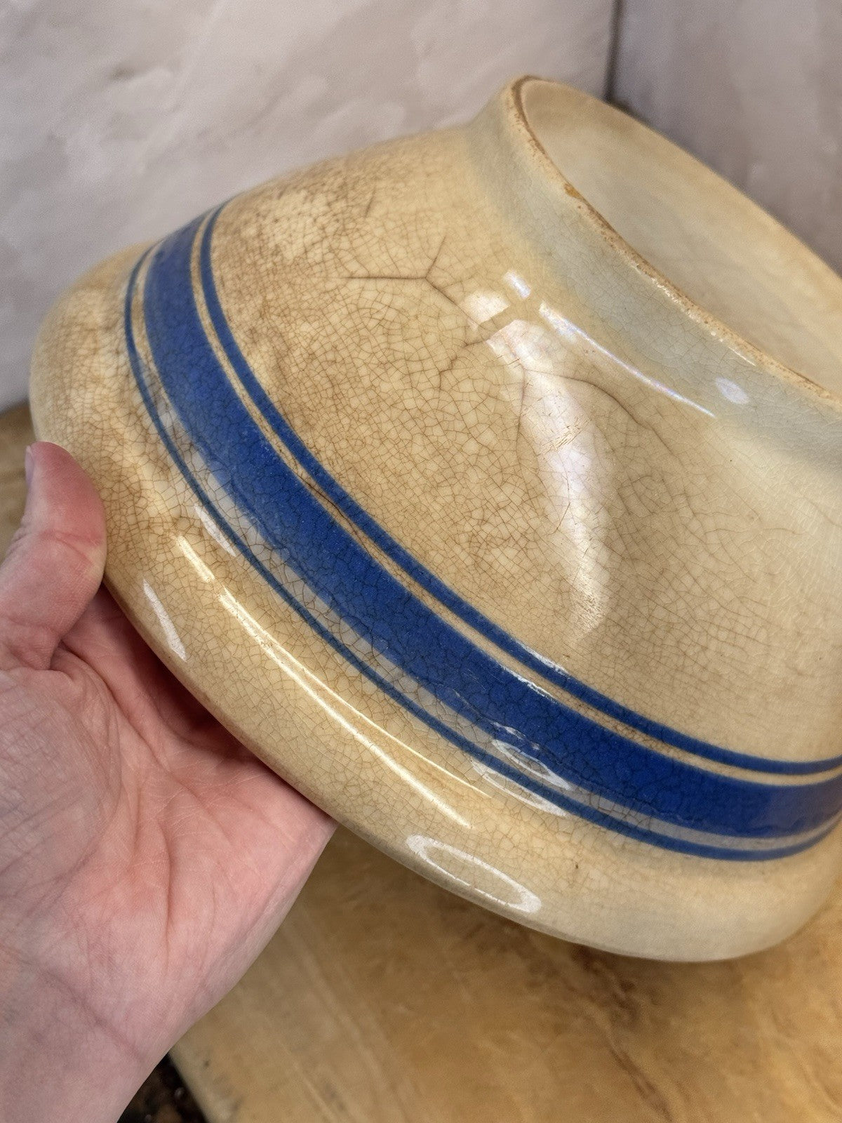 Stoneware Bowl Antique  #1432