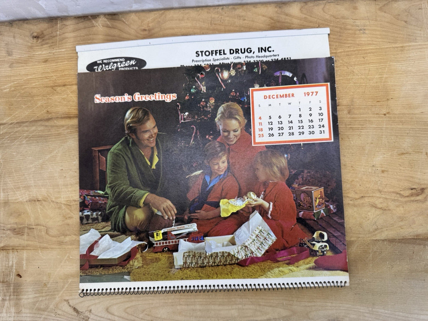 Stroffel Drug, INC. Waupun Wisconsin Ad Calendar 1978 #1412