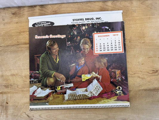 Stroffel Drug, INC. Waupun Wisconsin Ad Calendar 1978 #1412
