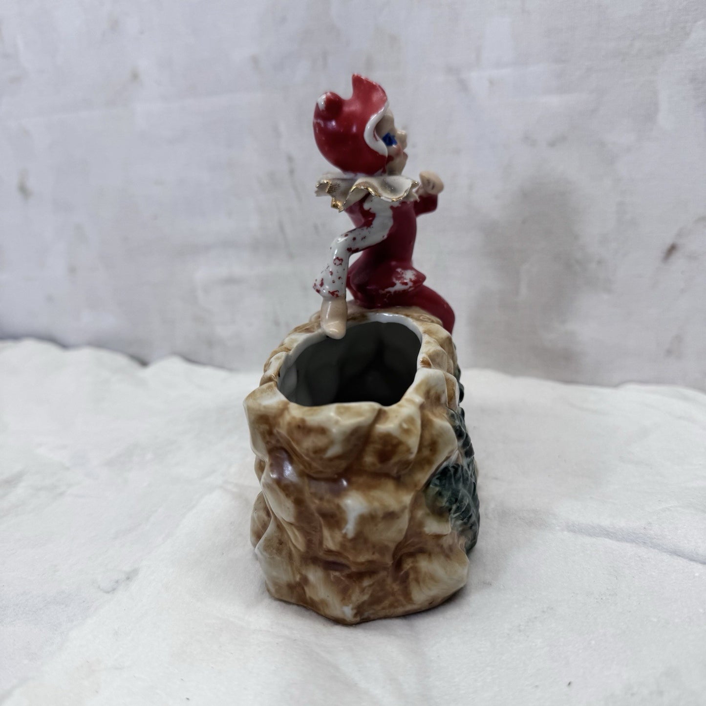 Vintage Ceramic Pixie Elf Planter Japan