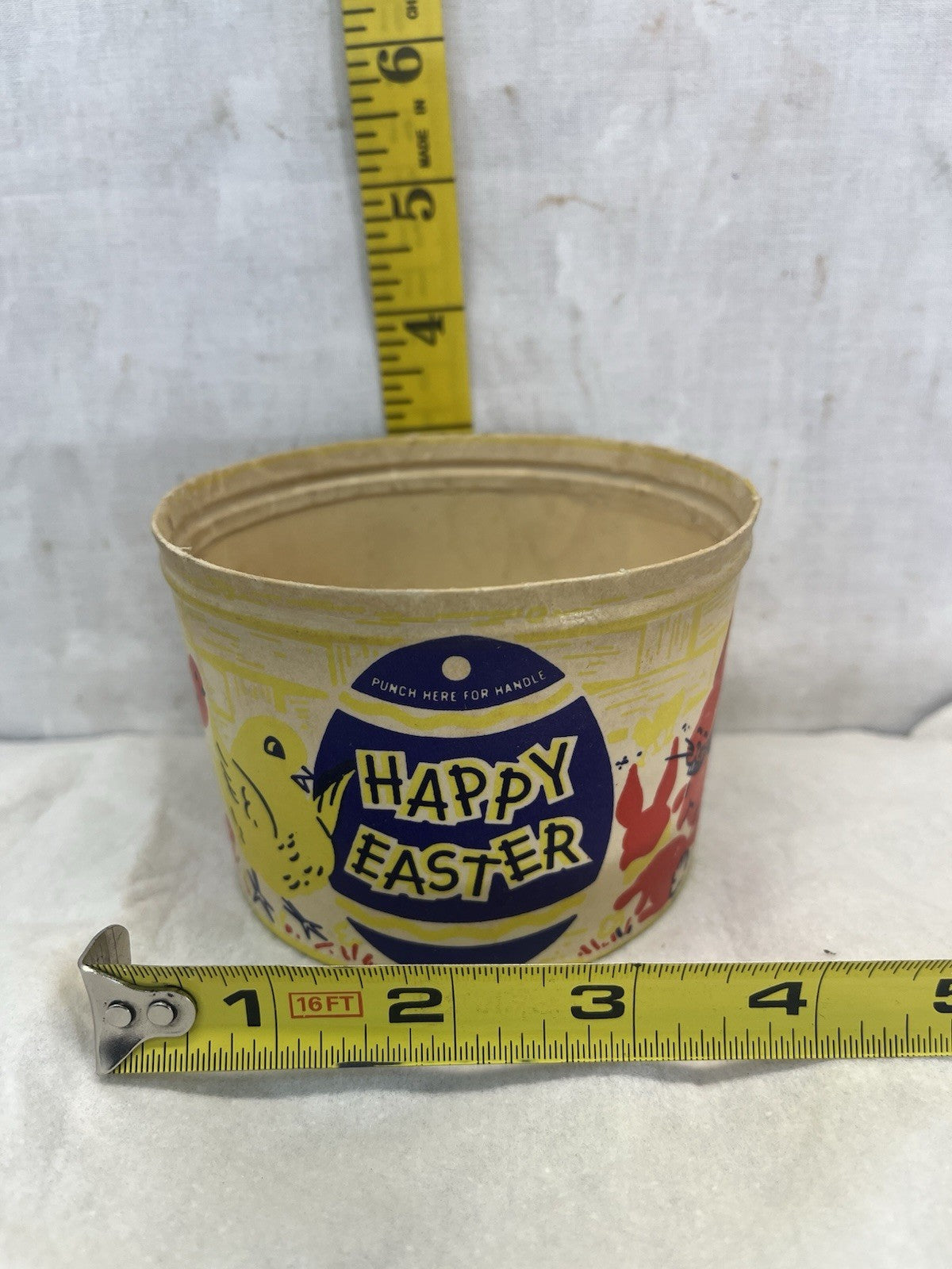 Continental Car Co. Easter Waxed Cardboard Container Vintage