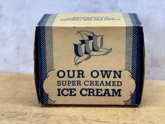 Klongland And Company Stoughton Wisconsin Ice Cream Container Vtg #1287