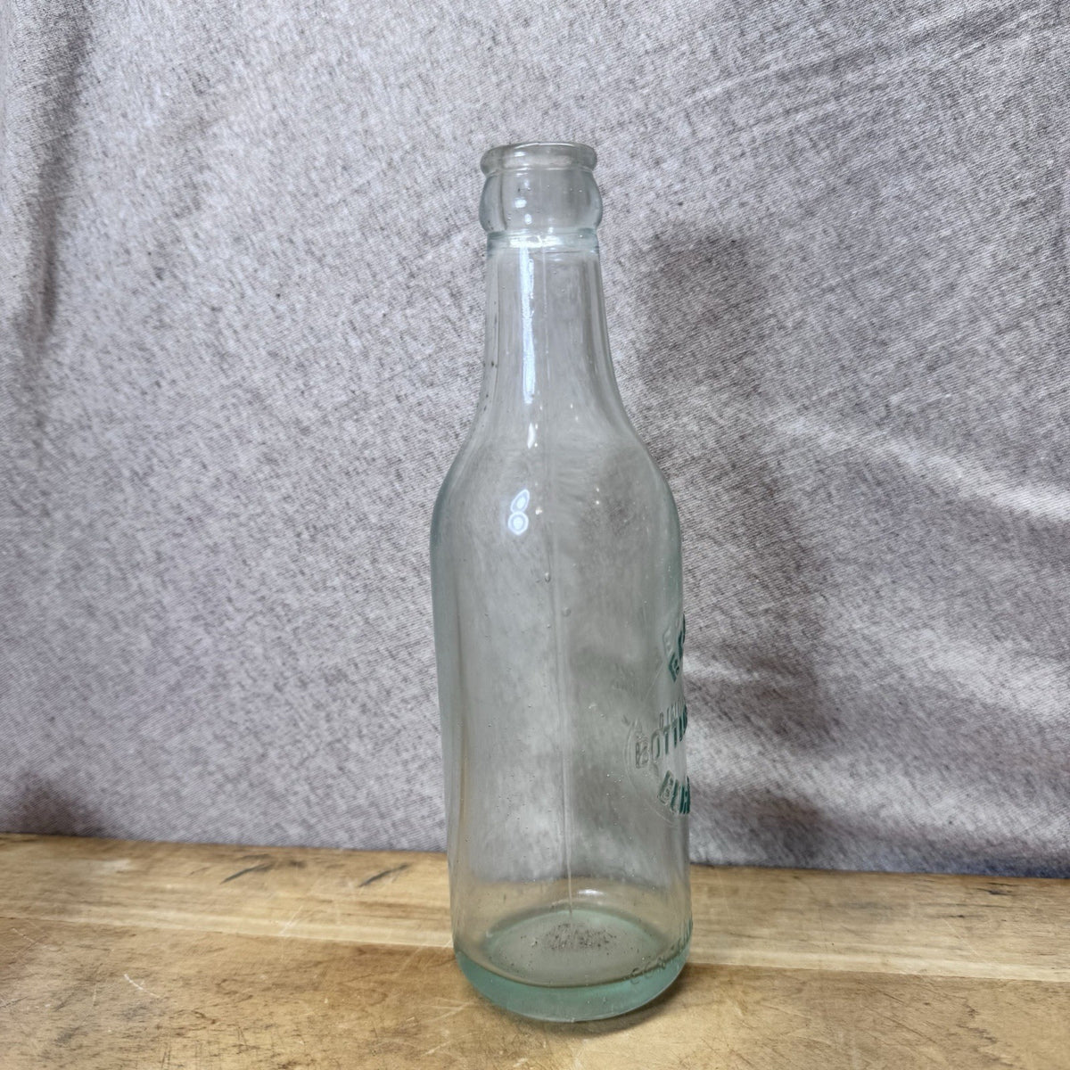 Berlin Wisconsin Bottle Works Blue Bottle Vintage Glass Empty