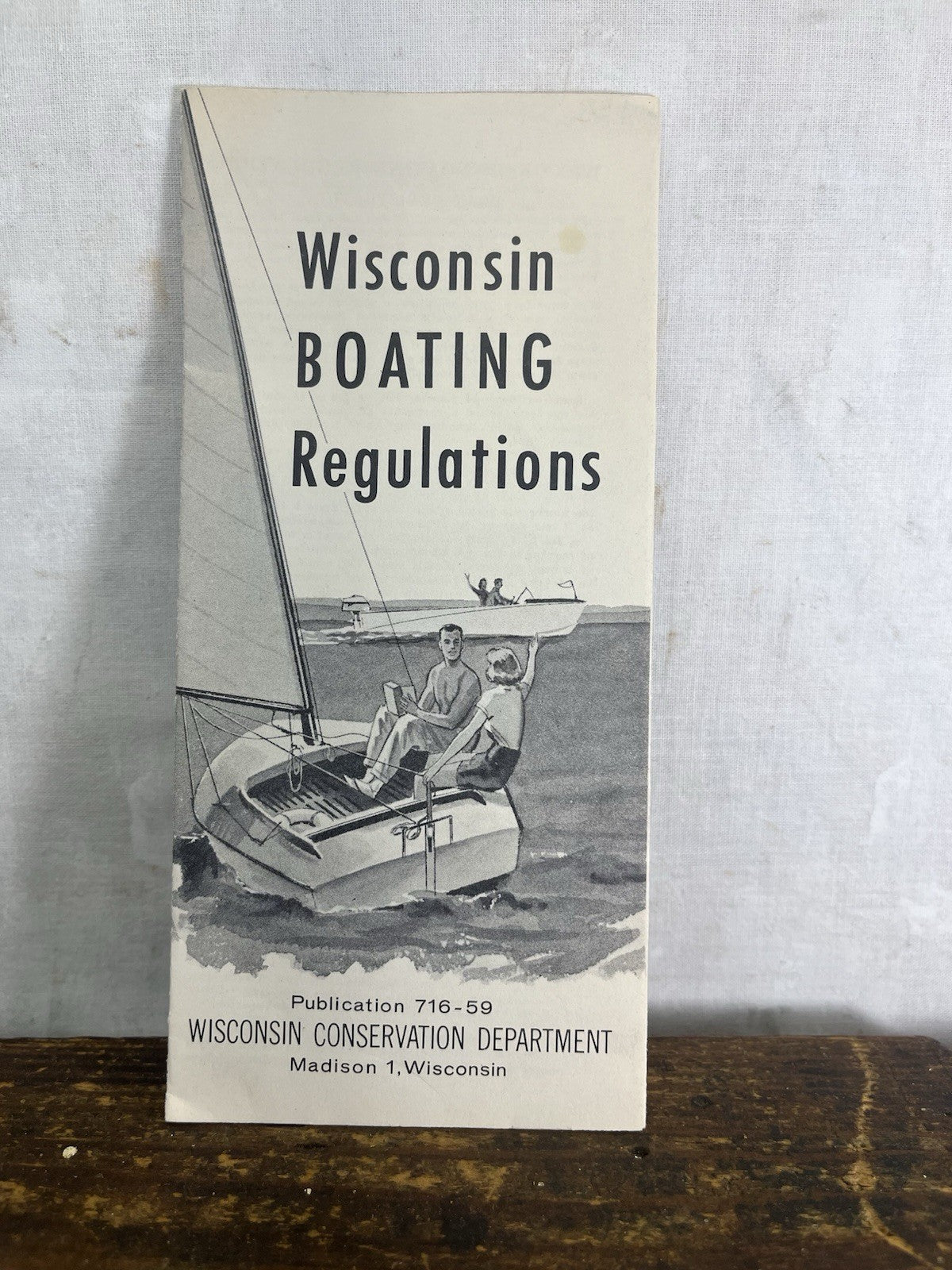 Wisconsin Boating Regulations Pamphlet Vintage