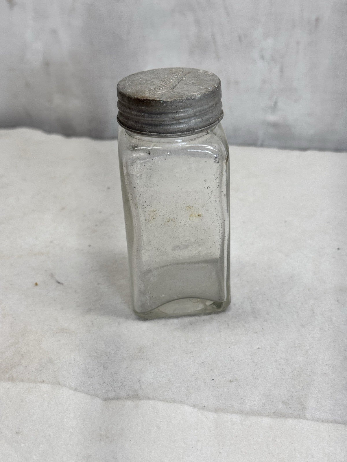 Rawleighs Vintage Glass Bottle Aluminum Cap 