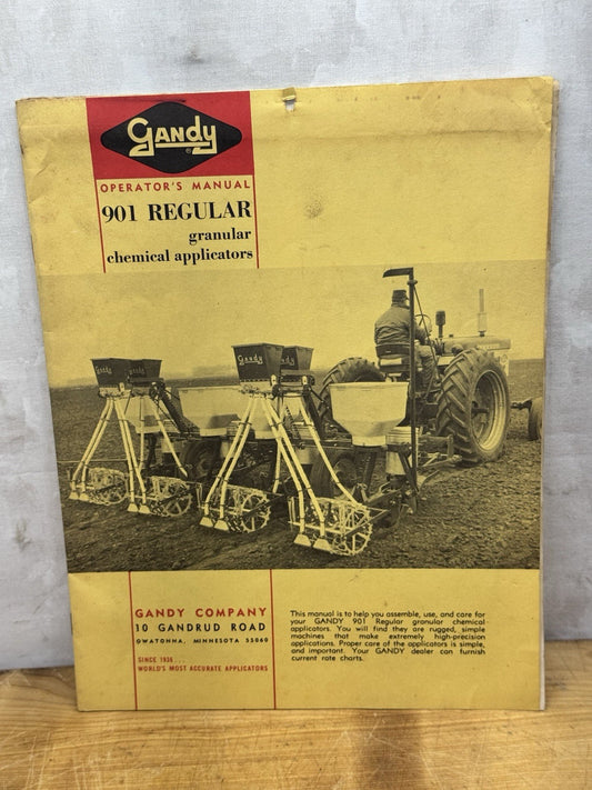 Gandy Operators Manual Vtg #1241