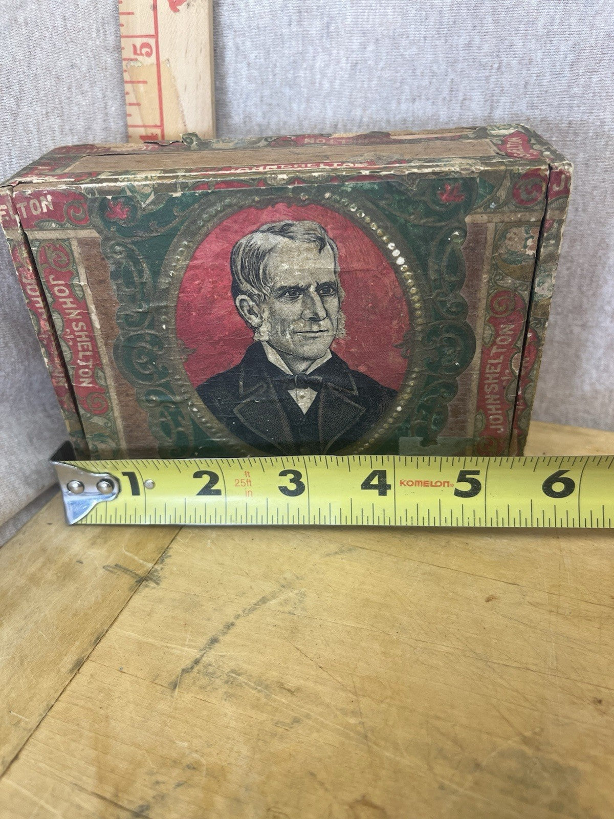 Sir John Shelton Empty Cigar Box