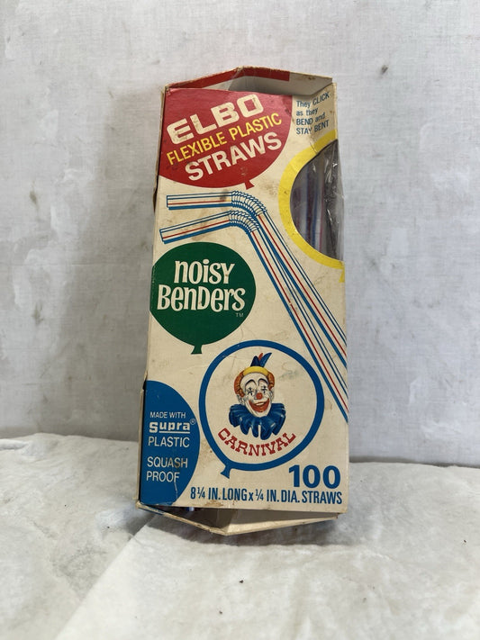 Clown Carnival Elbo Vintage Straws