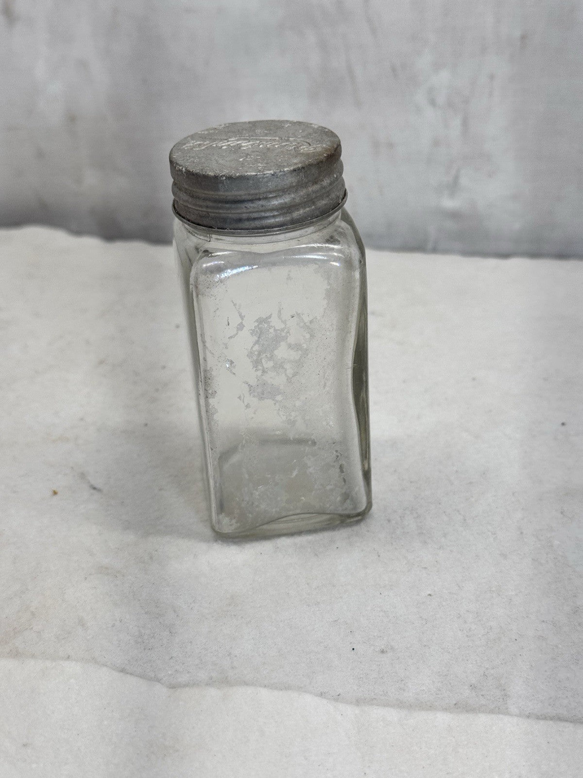 Rawleighs Vintage Glass Bottle Aluminum Cap 