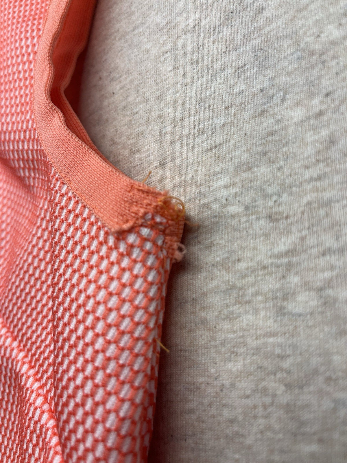 1960s Women’s Orange Knit Sleeveless Shirt