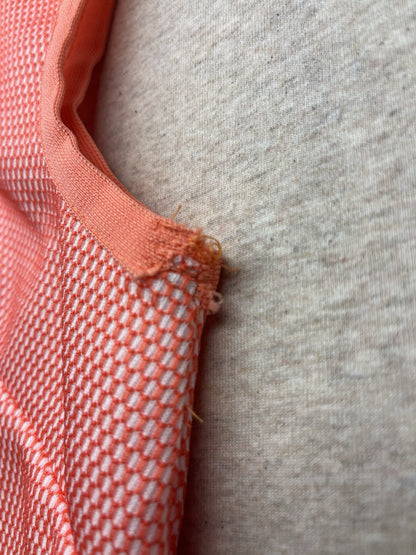 1960s Women’s Orange Knit Sleeveless Shirt