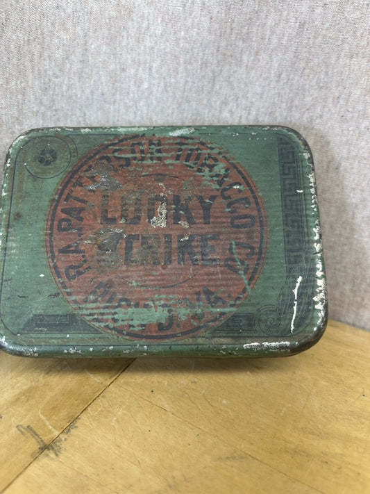Lucky Strike Empty Tobacco Tin Vintage 