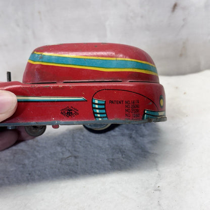 Tin Litho Magic Car No. 2 Vintage Toy Car For Parts Japan