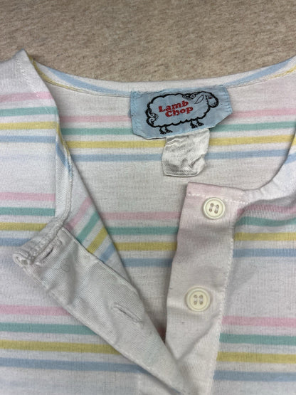 1950s Women’s Striped Knit S Sleeve Shirt