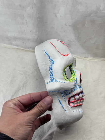 Vintage Glow Sugar Skull Halloween Mask Zest #S-1967