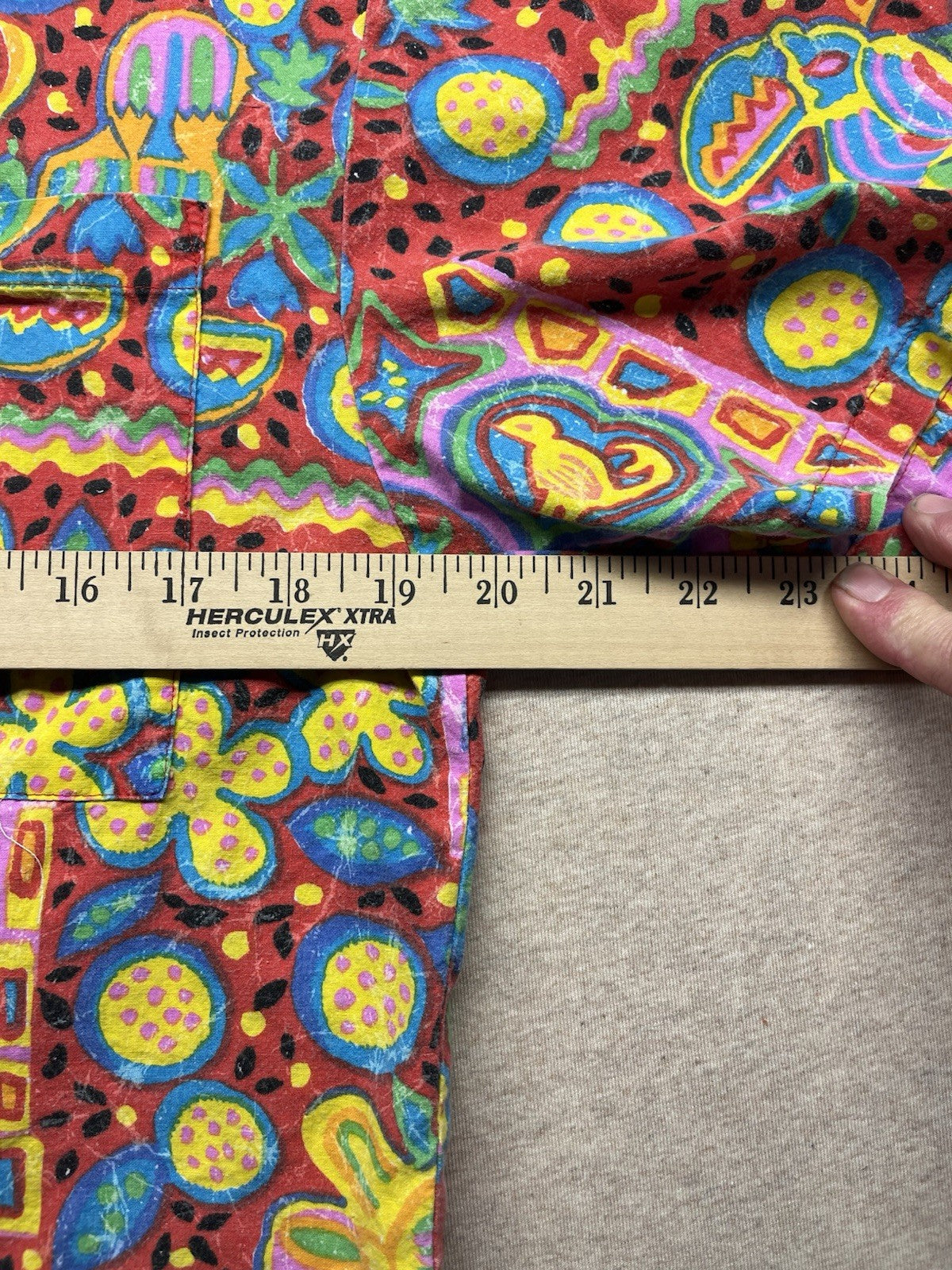 1980s Women’s Flower Print Crop Top S Sleeve Cotton Shirt