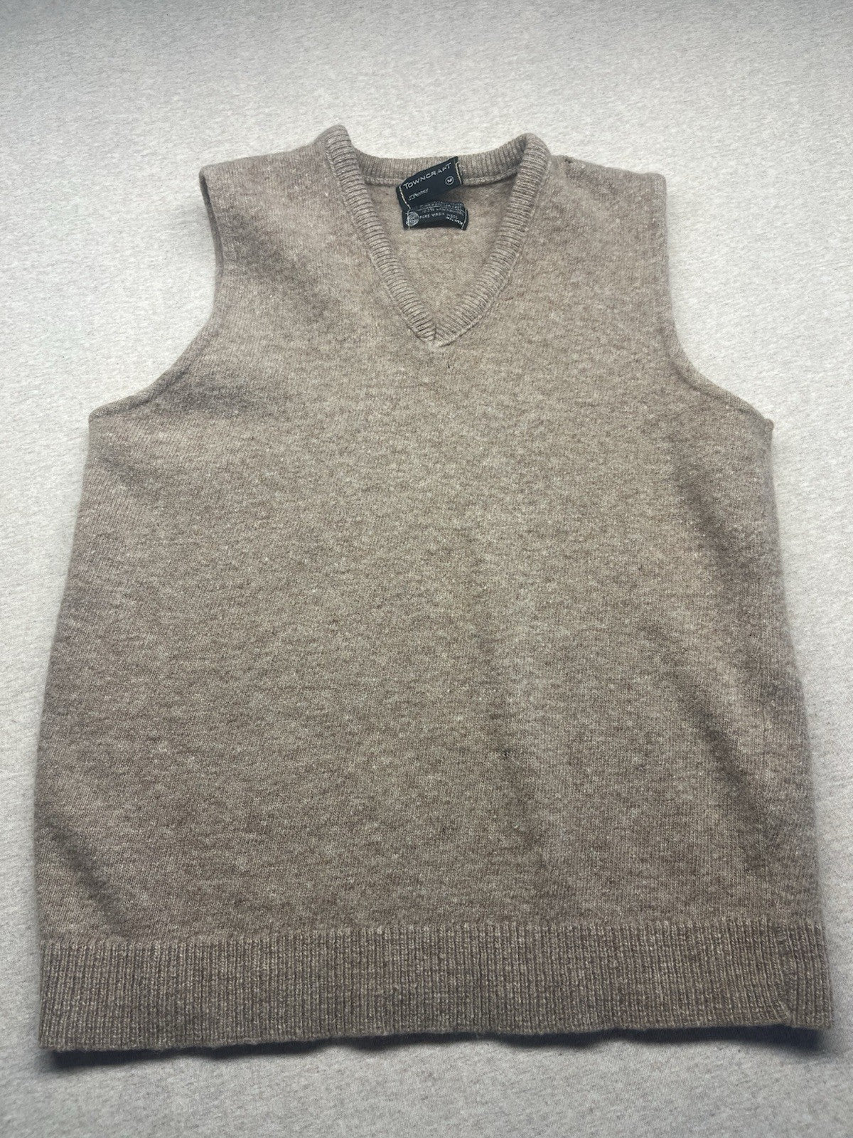 1960s, 70s Men’s Tan Wool Knit Vest