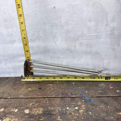 Vintage Metal Three Tier Wall Towel Bar Hanger