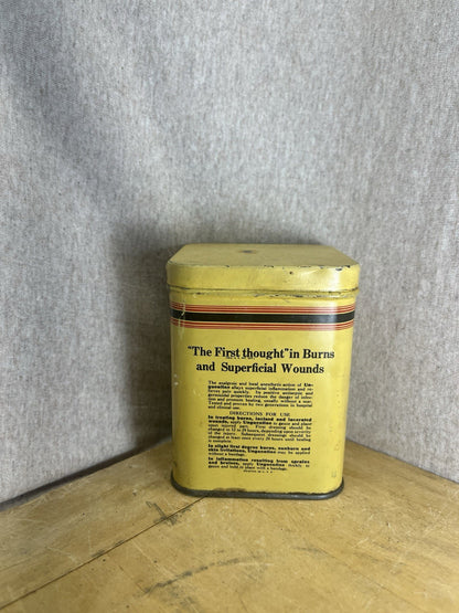 Ungentine Anesthetic Vintage Empty Tin