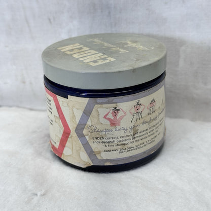 Helene Curtis Enden Dandruff Treatment Shampoo Vintage Jar