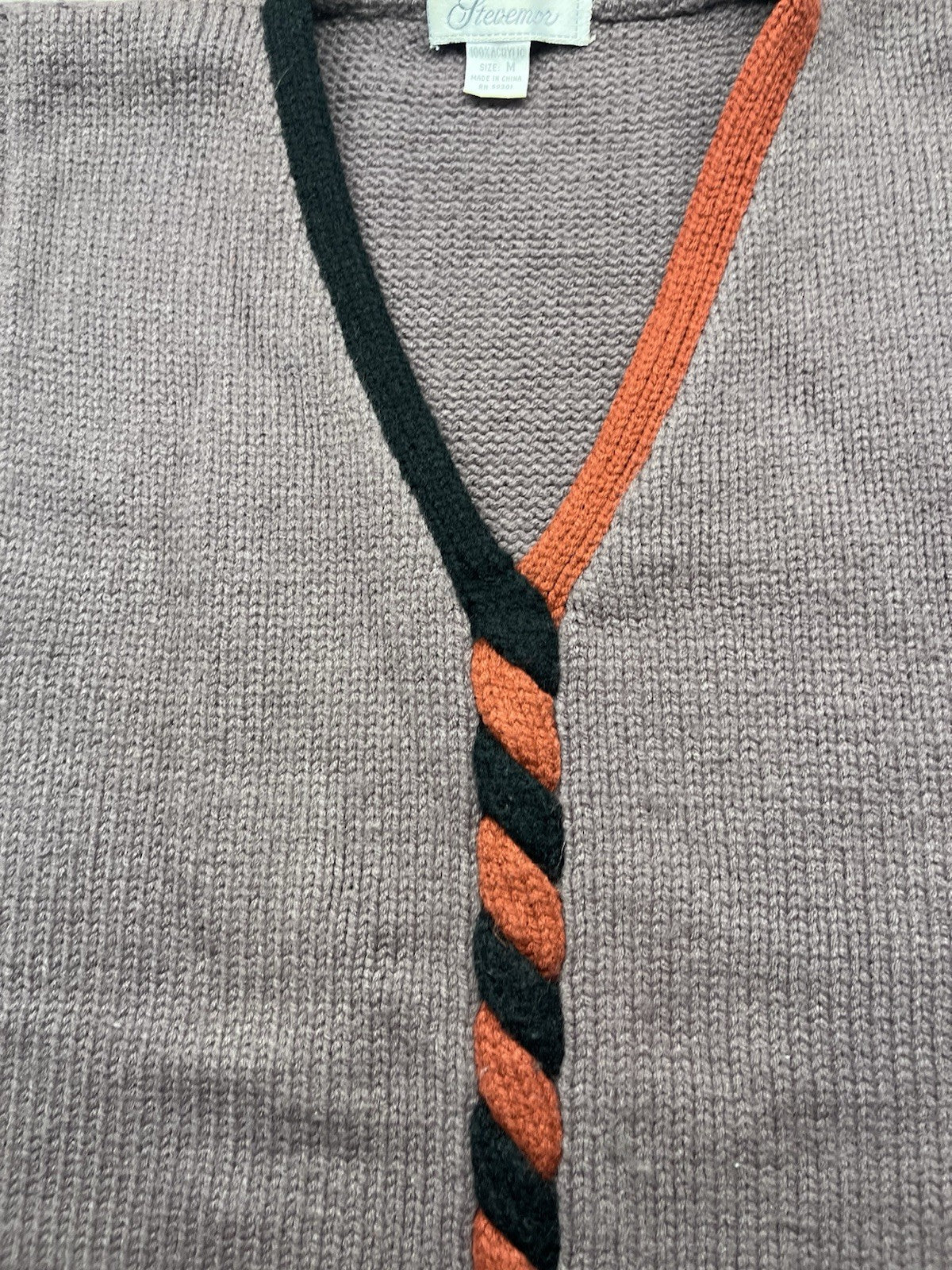 1980s Grandpas Steve Mor Brown Sweater Vest