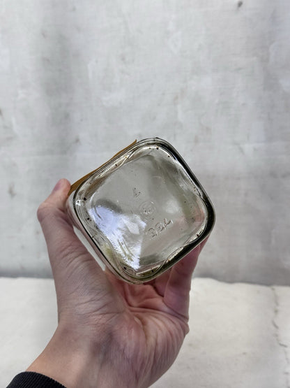 Lemon Oil Polish Vintage Glass Bottle Paper Label