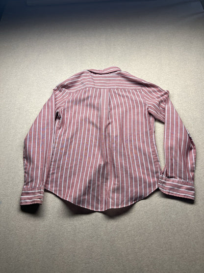 1970s, 80s Women’s L Sleeve Red Stripe Cotton Top