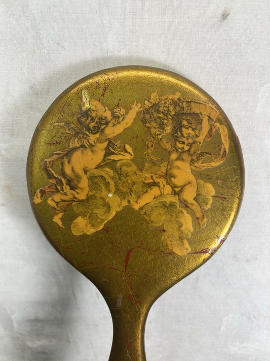 Cupid Vintage Hand Mirror