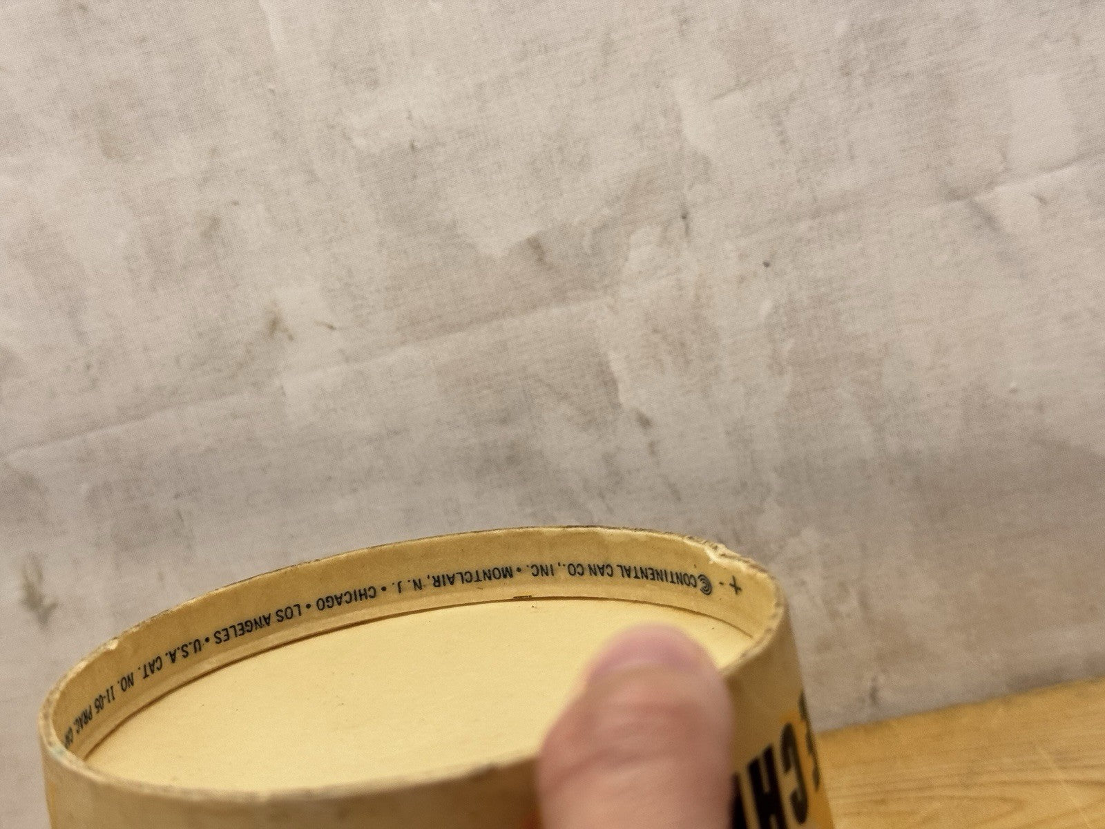 Gold Leaf Brand Cottage Cheese Container Vintage #1188