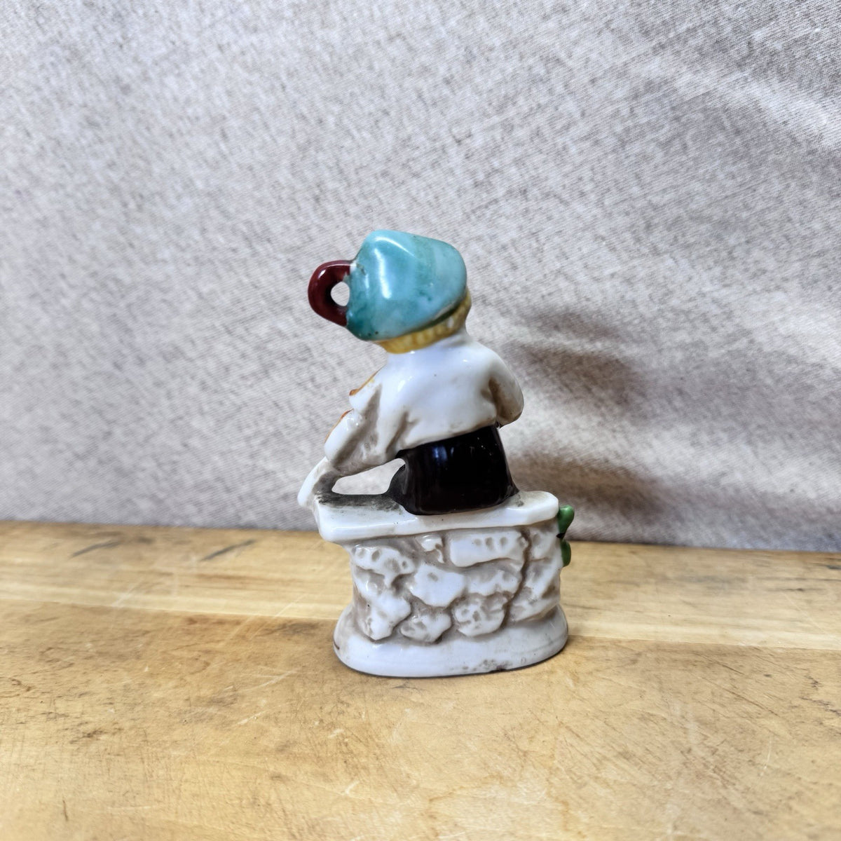Boy Playing Violin Figurine Vintage Occupied Japan