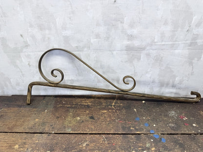 Vintage Pair Curtain Rods With Brackets #1014