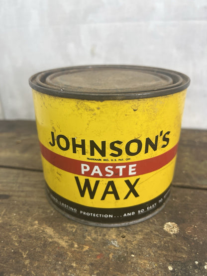 Vintage Mancave Johnson Wax Tin