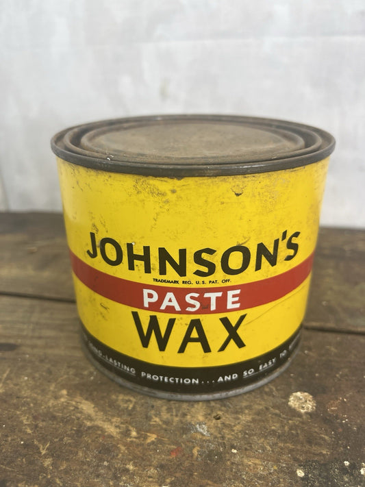 Vintage Mancave Johnson Wax Tin